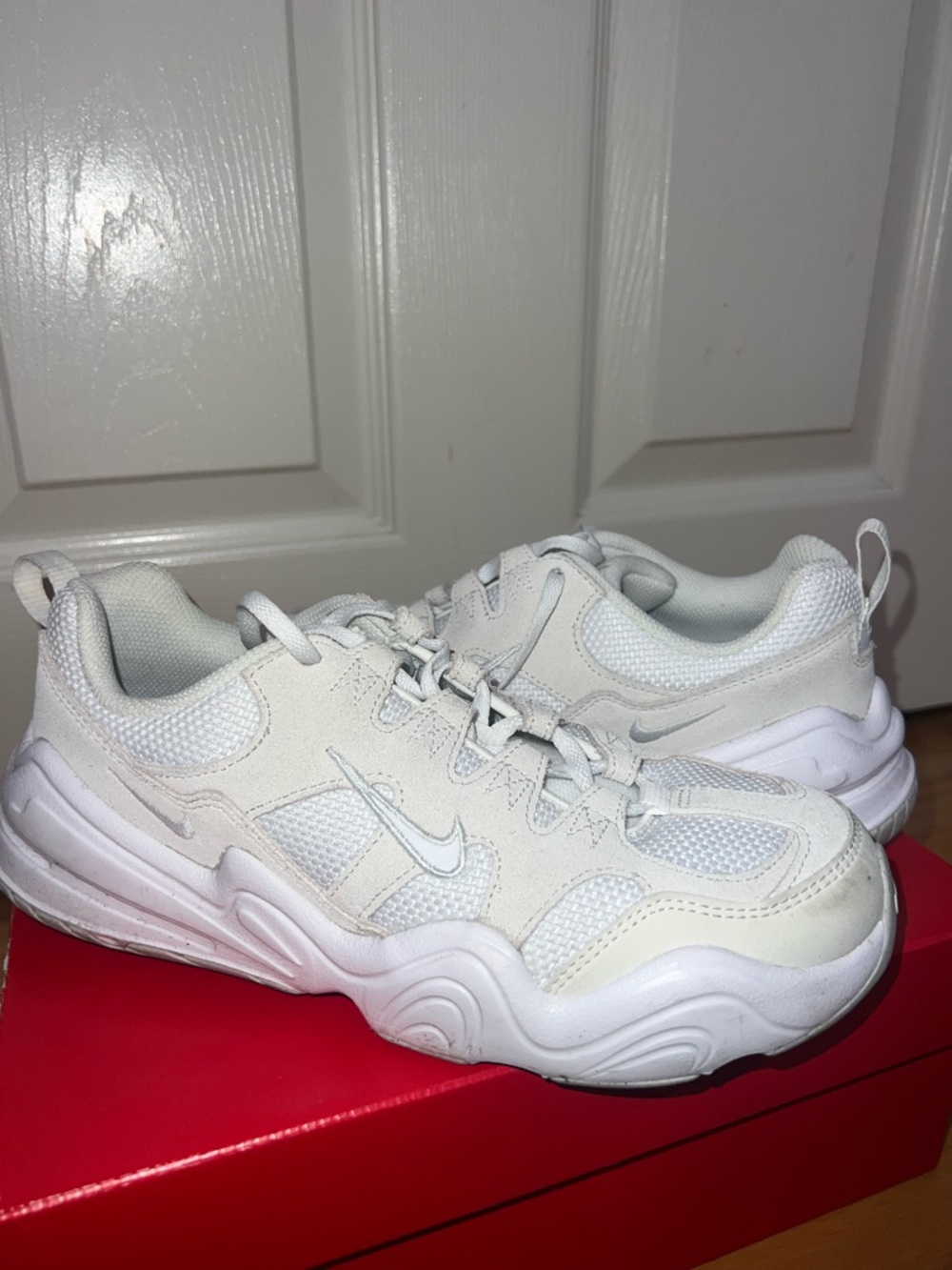 White/Beige Nike Shoes